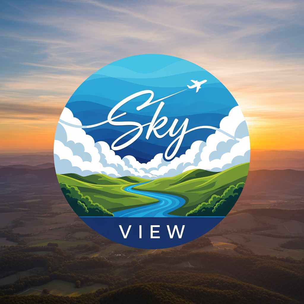 AI Design for create sky view logo