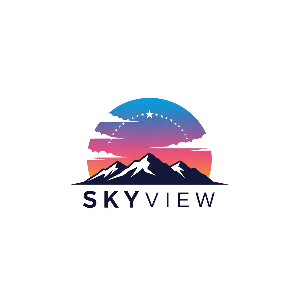 AI Design for create sky view logo