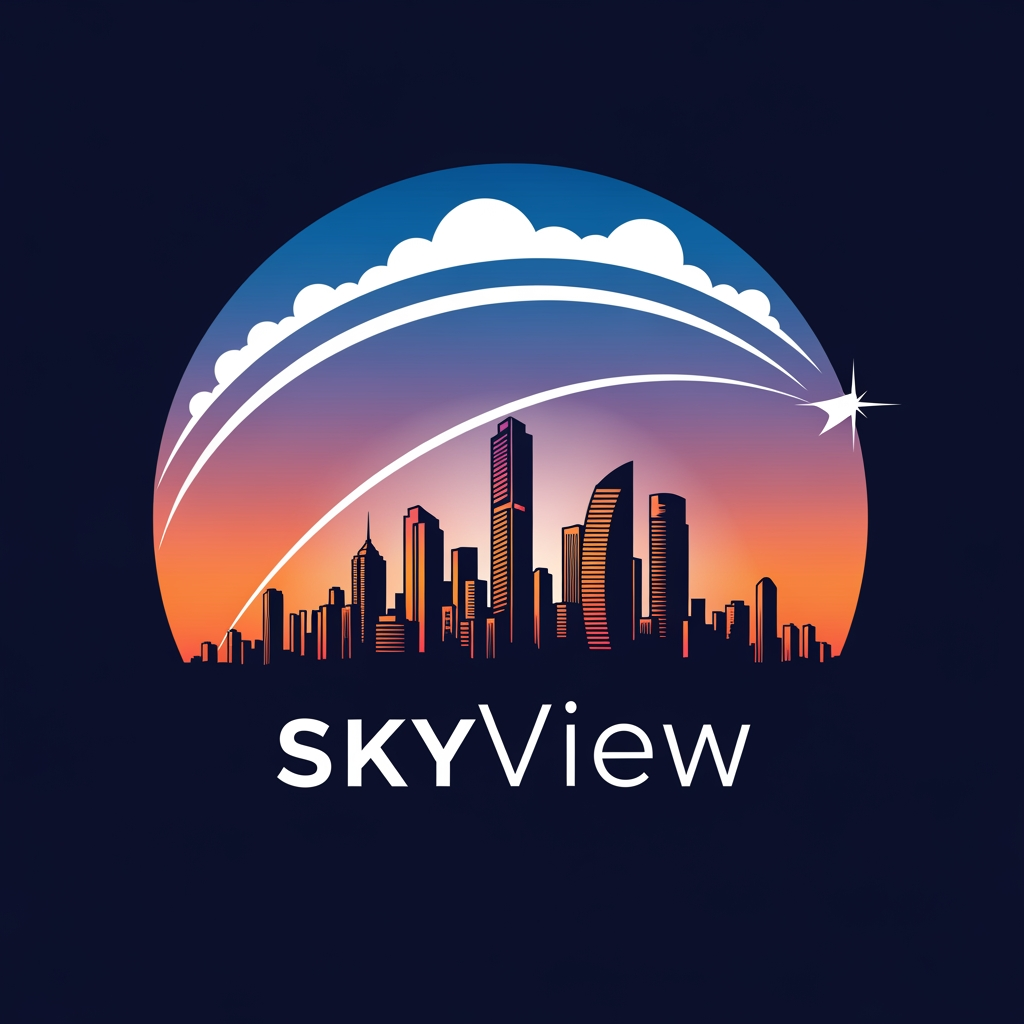AI Design for create sky view logo