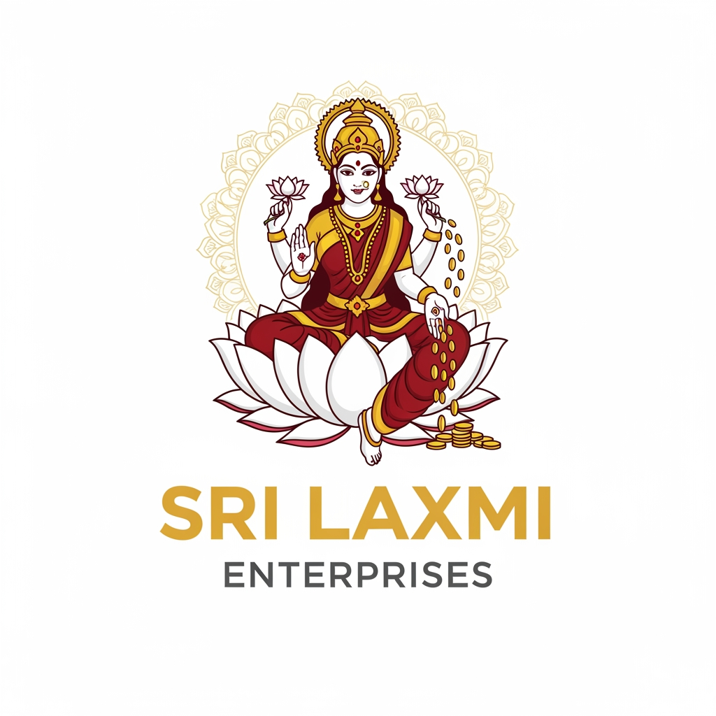 AI Design for create a logo on a brand name sri laxmi enterprises