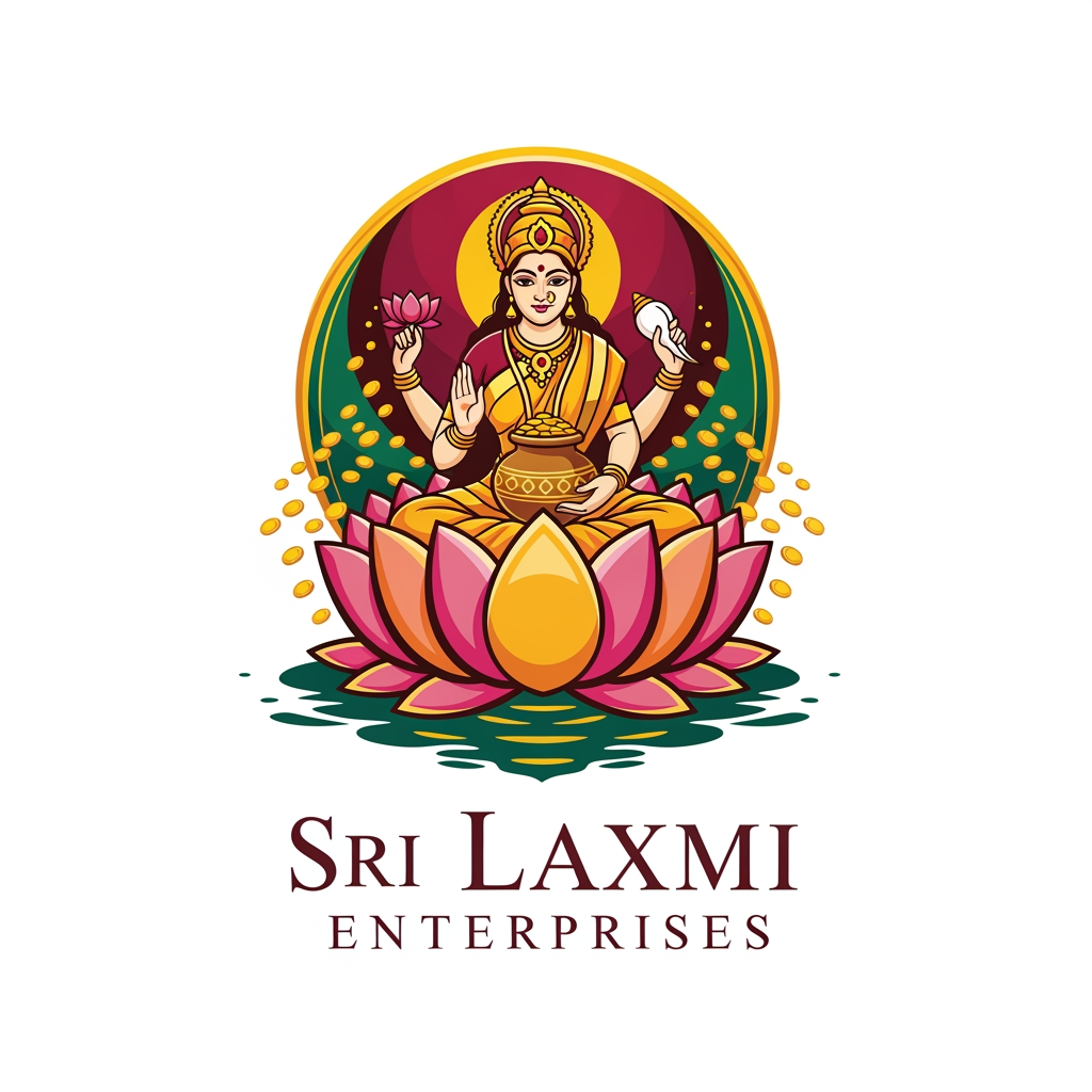 AI Design for create a logo on a brand name sri laxmi enterprises