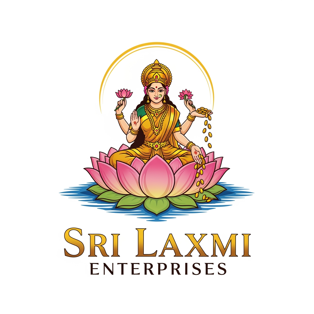 AI Design for create a logo on a brand name sri laxmi enterprises