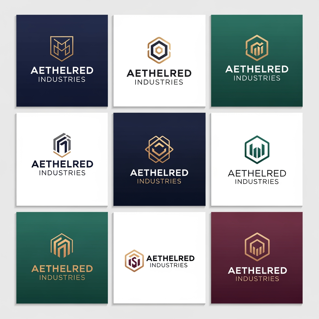 AI Design for Create a premium, modern, unique logo for a brand named "Sri Laxmi Enterprises". Use the uploaded reference logo only for inspiration. Create a clean, professional, high-end brand logo that looks premium, memorable and suitable for Instagram, website, packaging and business branding. Logo style should be minimal, luxury, bold, creative and modern. Add a unique icon/symbol related to the brand name. Typography should be clean, readable and professional. Create multiple unique logo design options with different premium color combinations. Keep the logo sharp, balanced, vector-style, high quality, clean background, no extra text, no mockup, no watermark. Where it says "Sri Laxmi Enterprises", replace it with your own brand name.