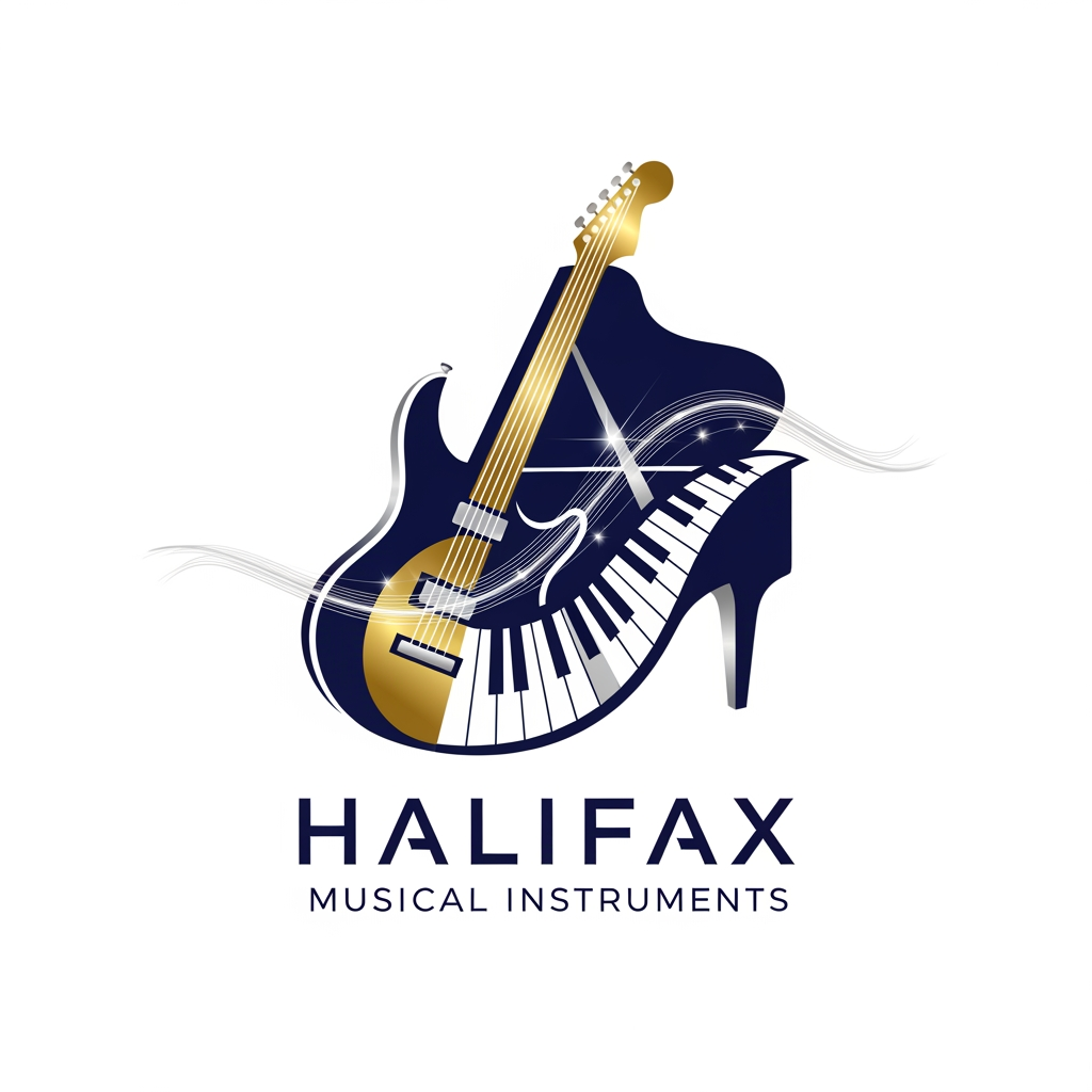 AI Design for please create logo halifax musicle instruments 
more different