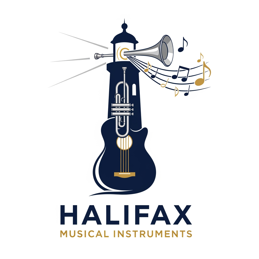 AI Design for please create logo Halifax Musical Instruments more different