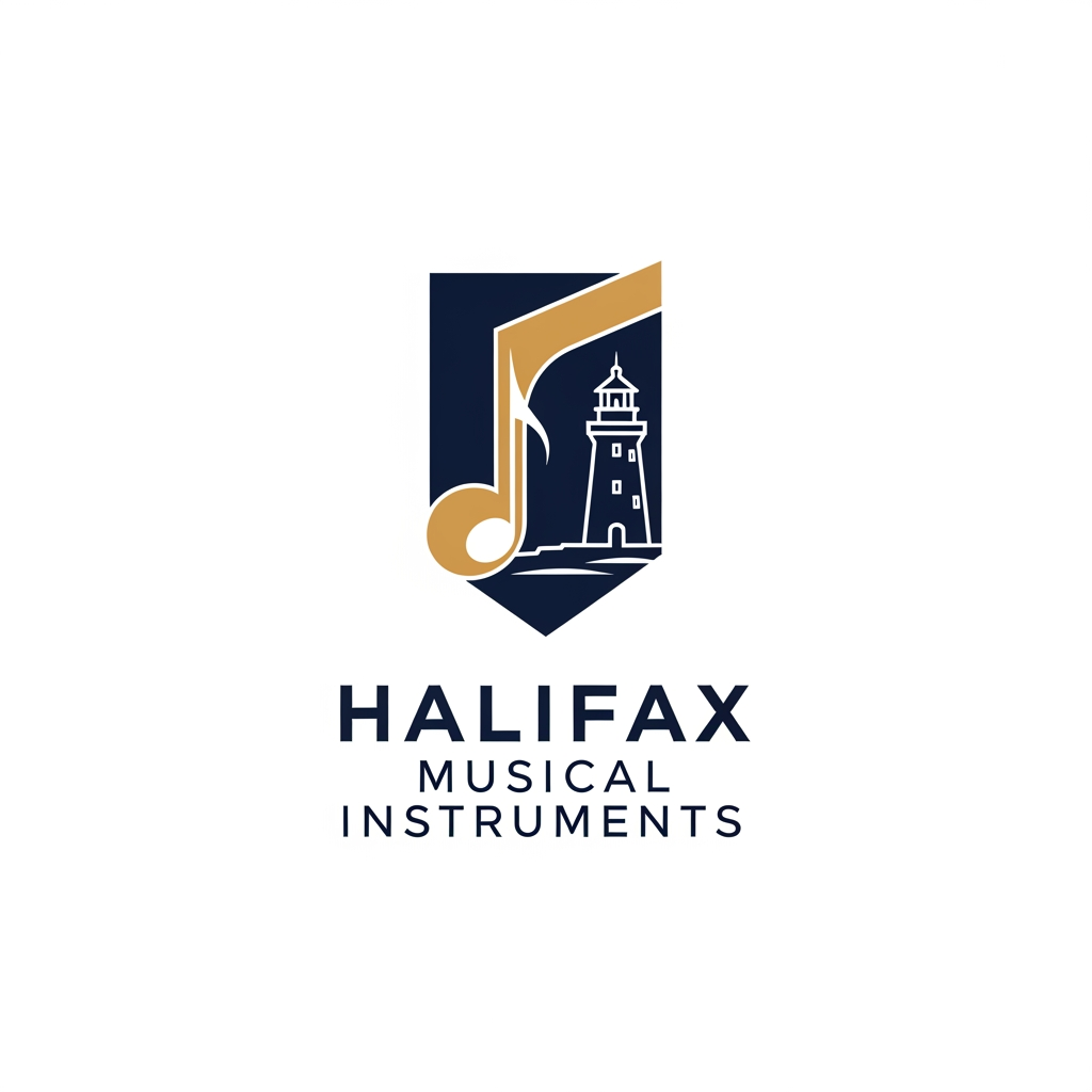 AI Design for please create logo Halifax Musical Instruments more different