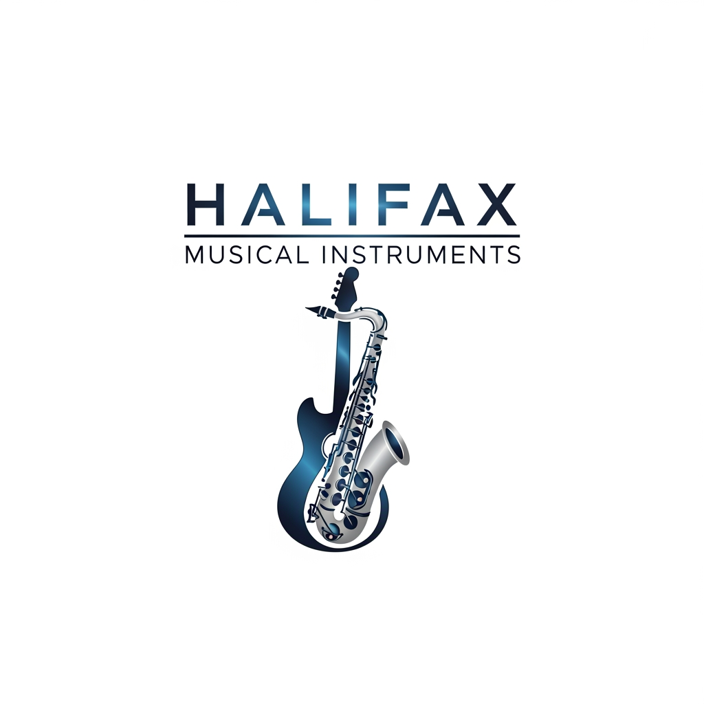 AI Design for please create logo Halifax Musical Instruments more different