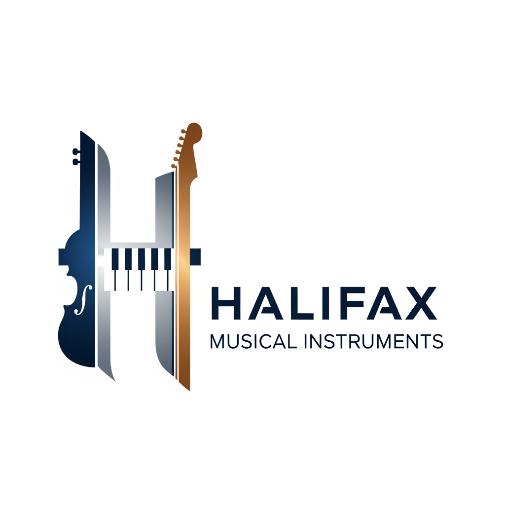 AI Design for please create logo Halifax Musical Instruments more different