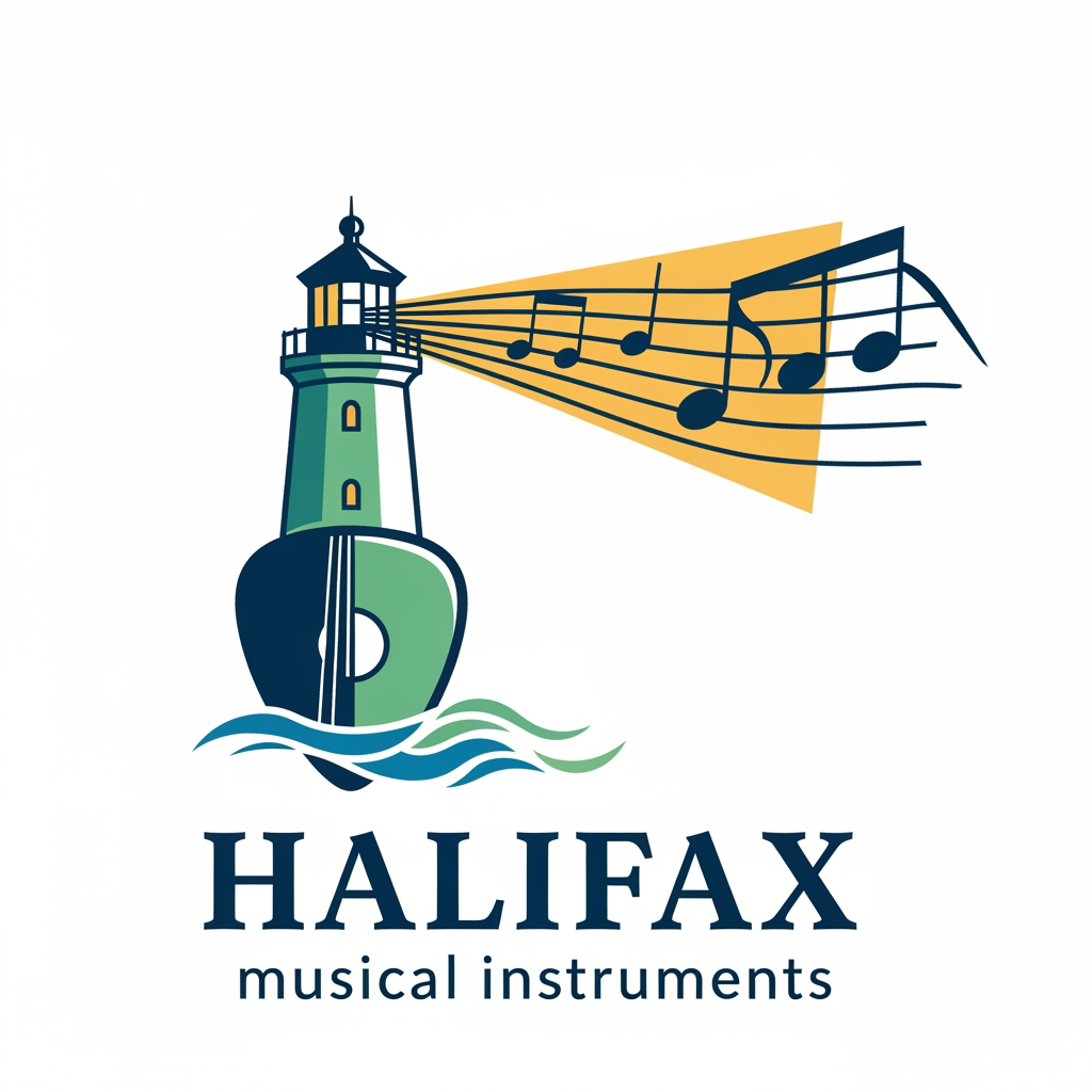 AI Design for please create logo HALIFAX musical instruments