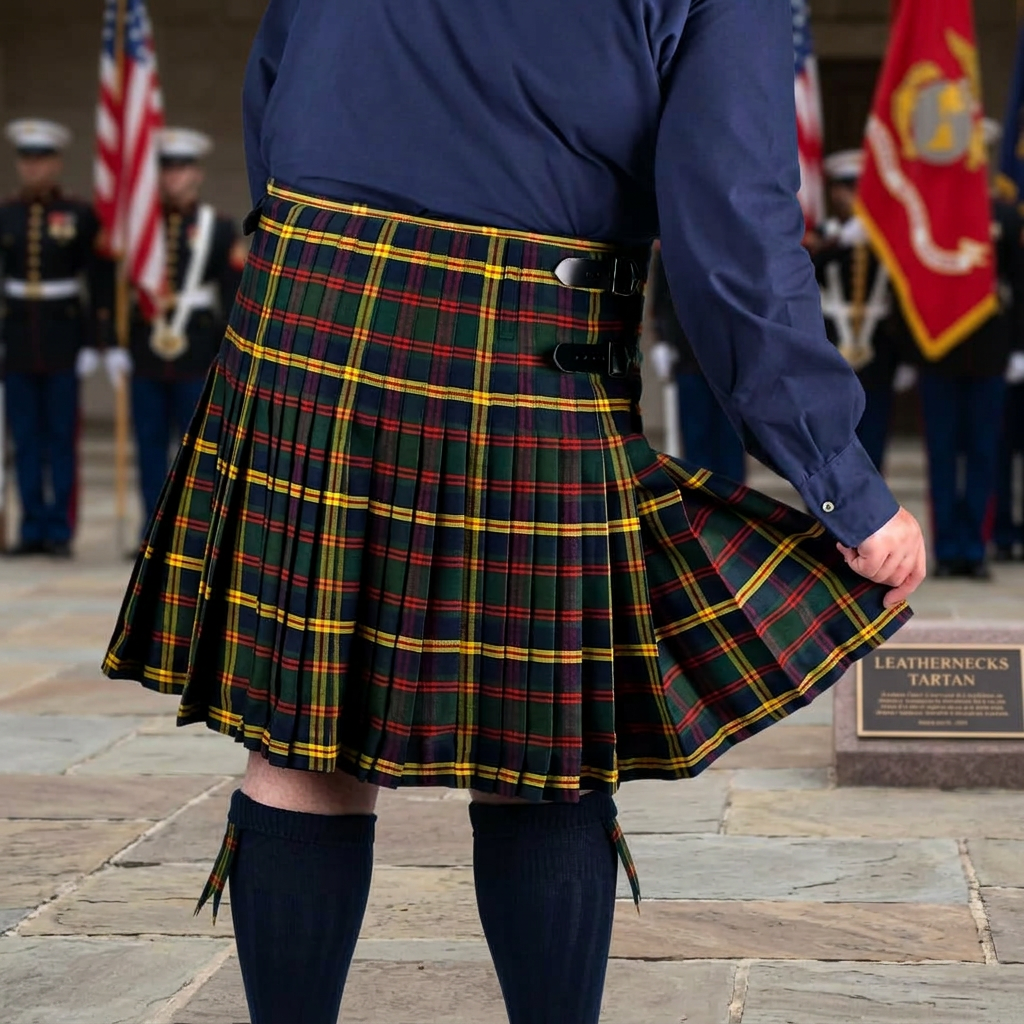 AI Design for please some idae for this image Leathernecks Tartan Kilt