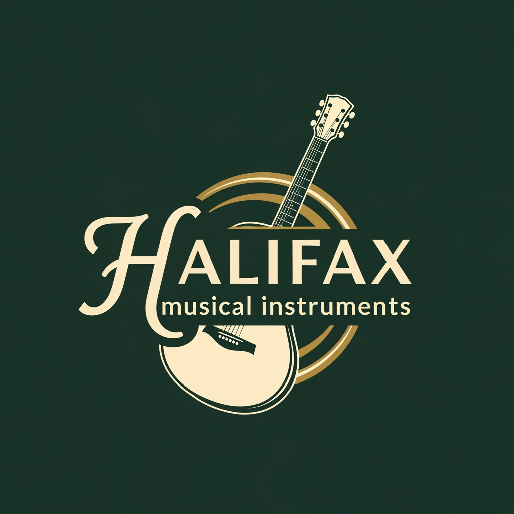 AI Design for please create logo HALIFAX musical instruments