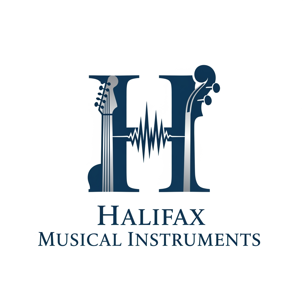AI Design for please create logo halifax musicle instruments more different