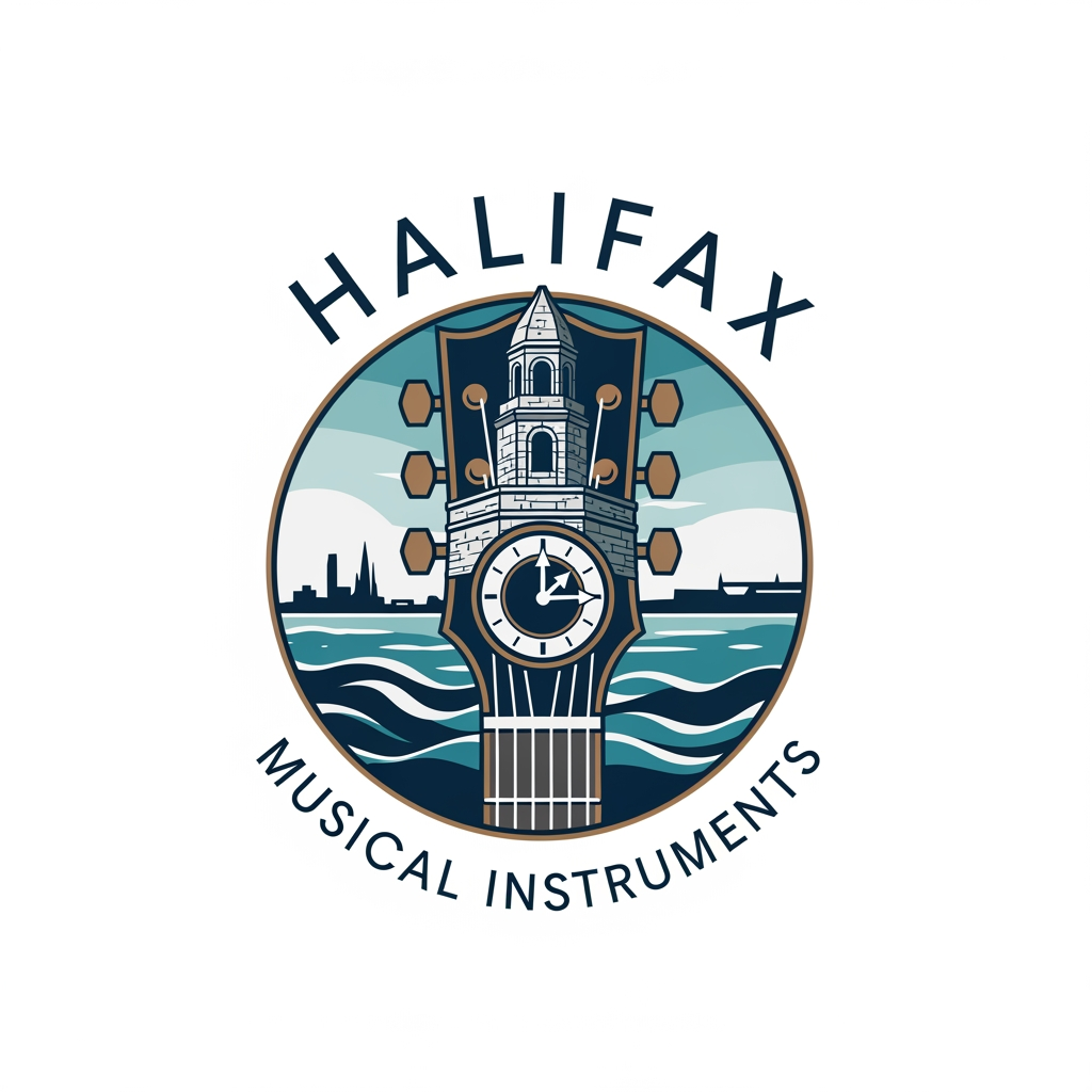 AI Design for please create logo Halifax Musical Instruments more different