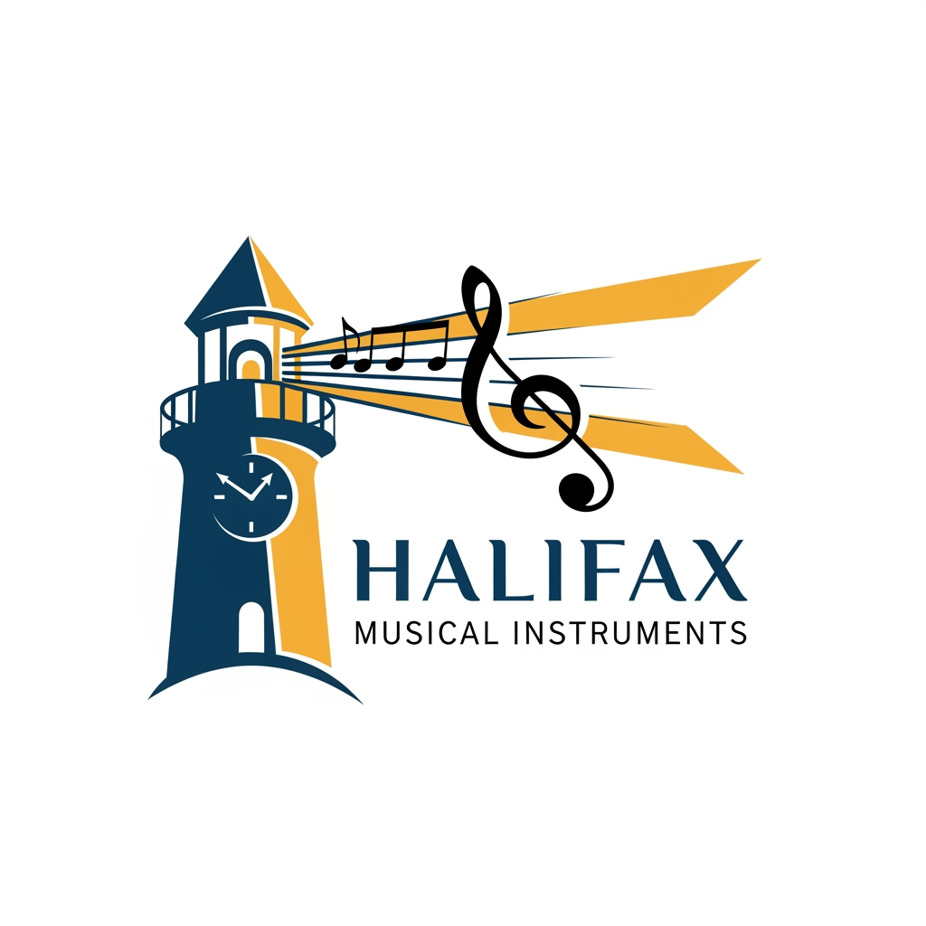 AI Design for please create logo halifax musicle instruments