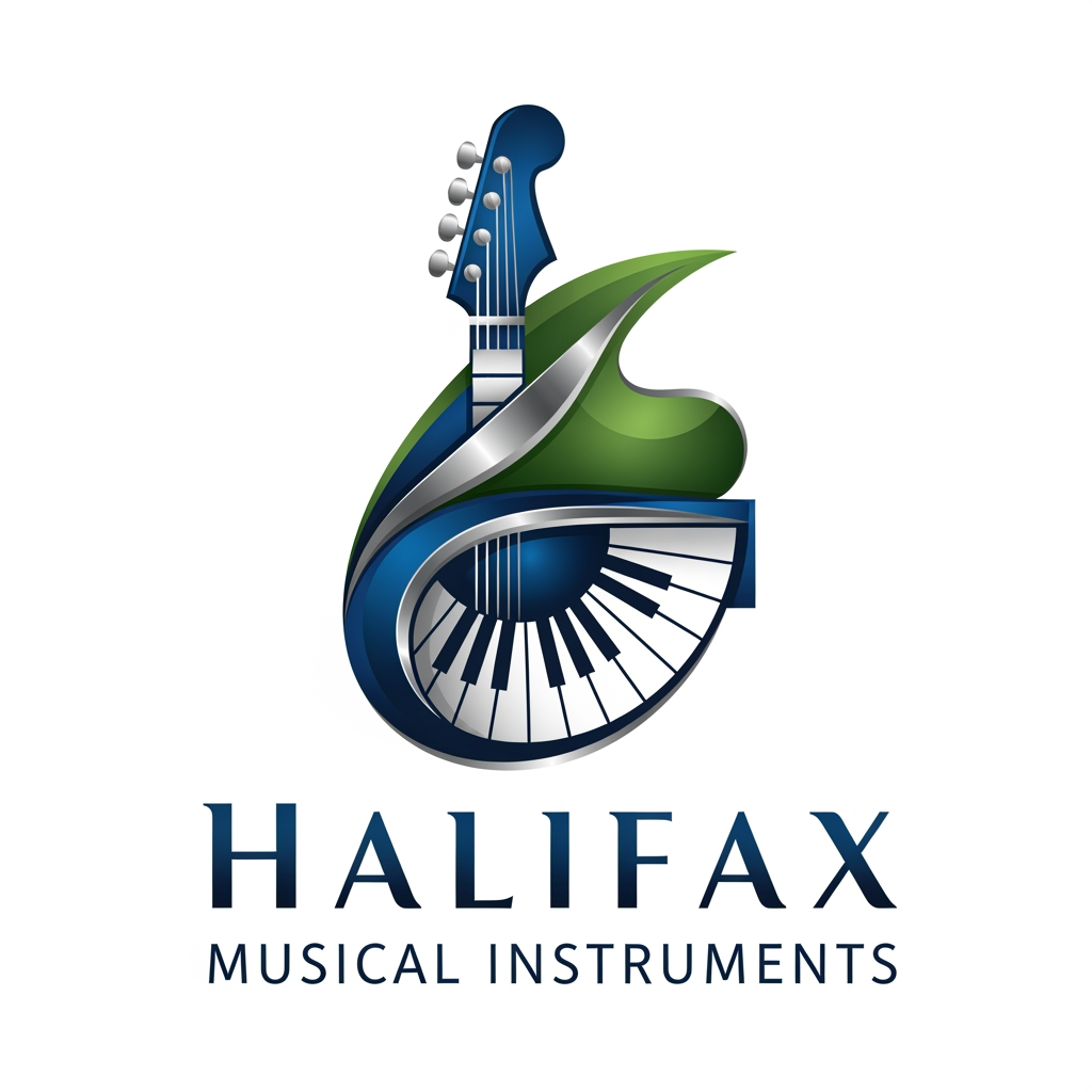 AI Design for please create logo halifax musicle instruments 
more different