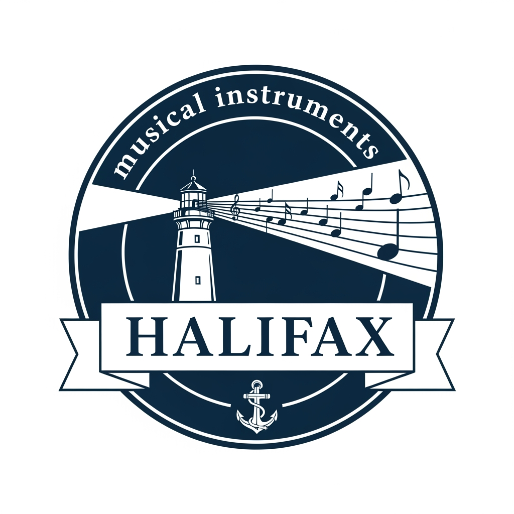 AI Design for please create logo HALIFAX musical instruments