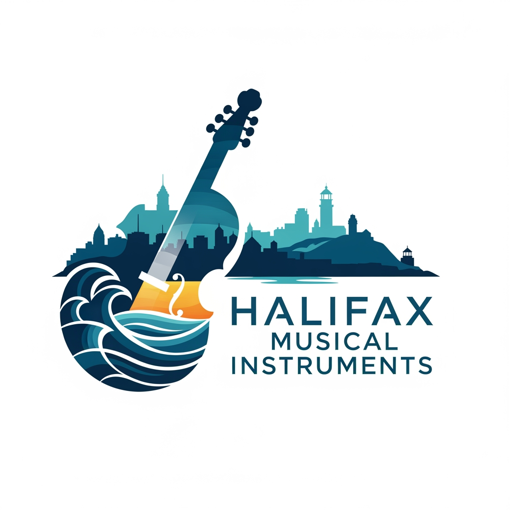 AI Design for please create logo Halifax Musical Instruments more different