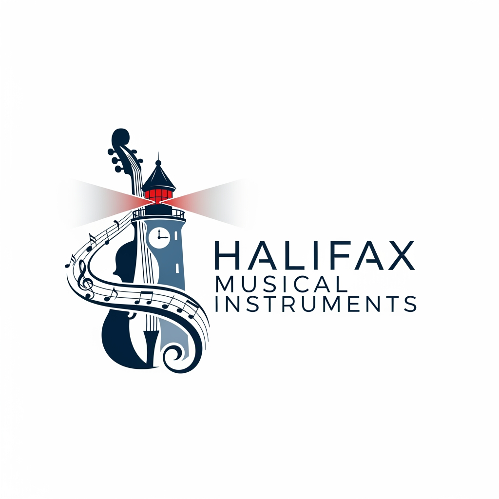 AI Design for please create logo halifax musicle instruments