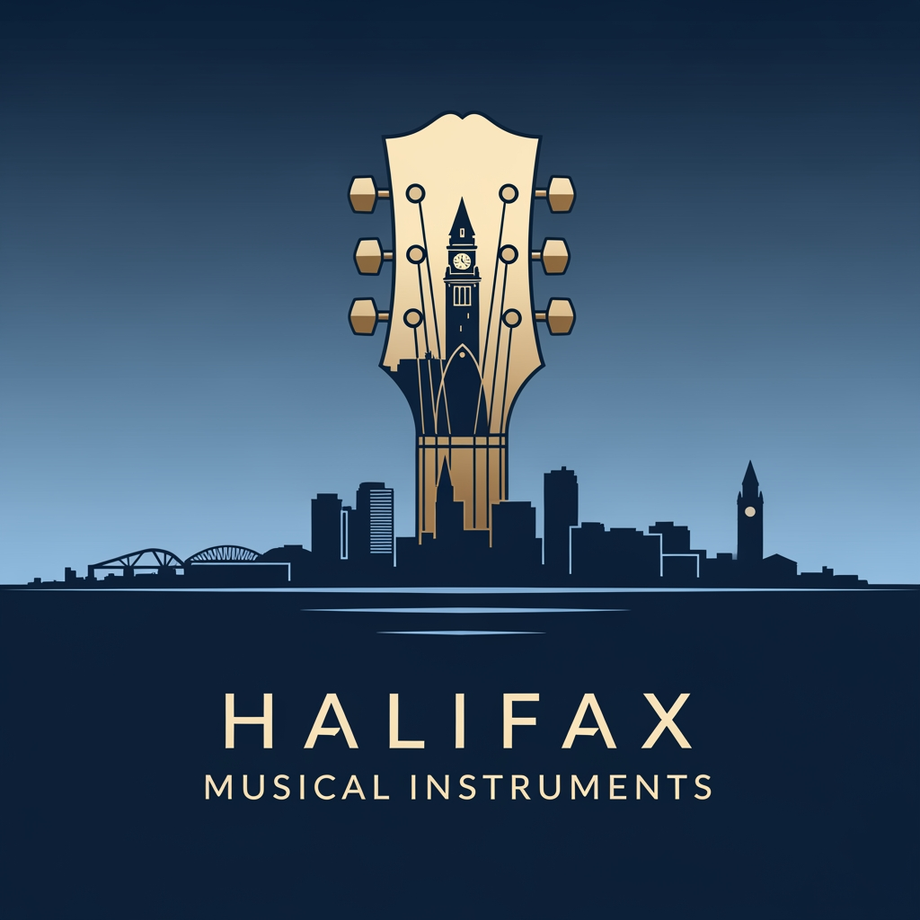 AI Design for please create logo halifax musicle instruments 
more different