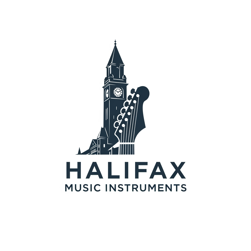 AI Design for please create logo halifax musicle instruments