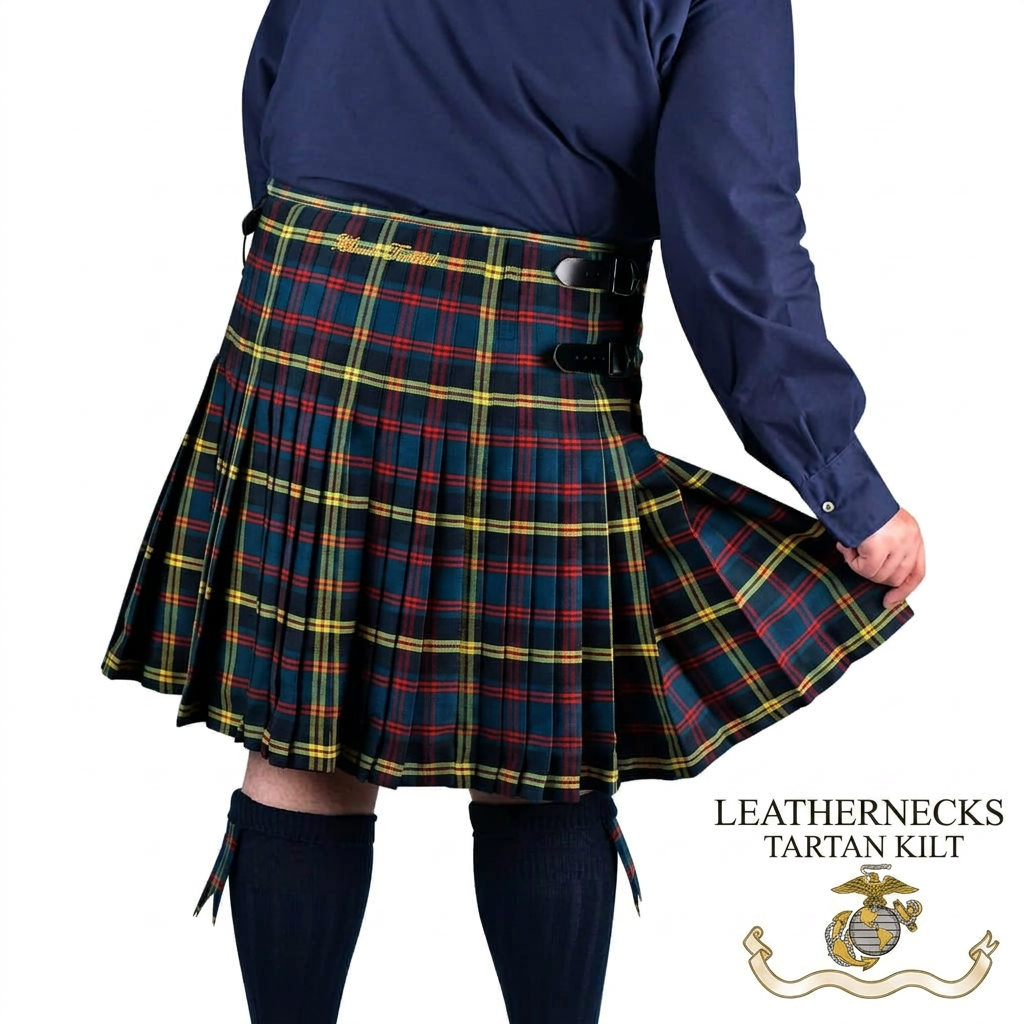 AI Design for please some idae for this image Leathernecks Tartan Kilt features image please