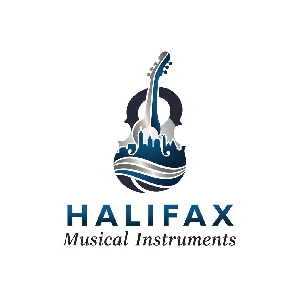 AI Design for please create logo halifax musicle instruments more different