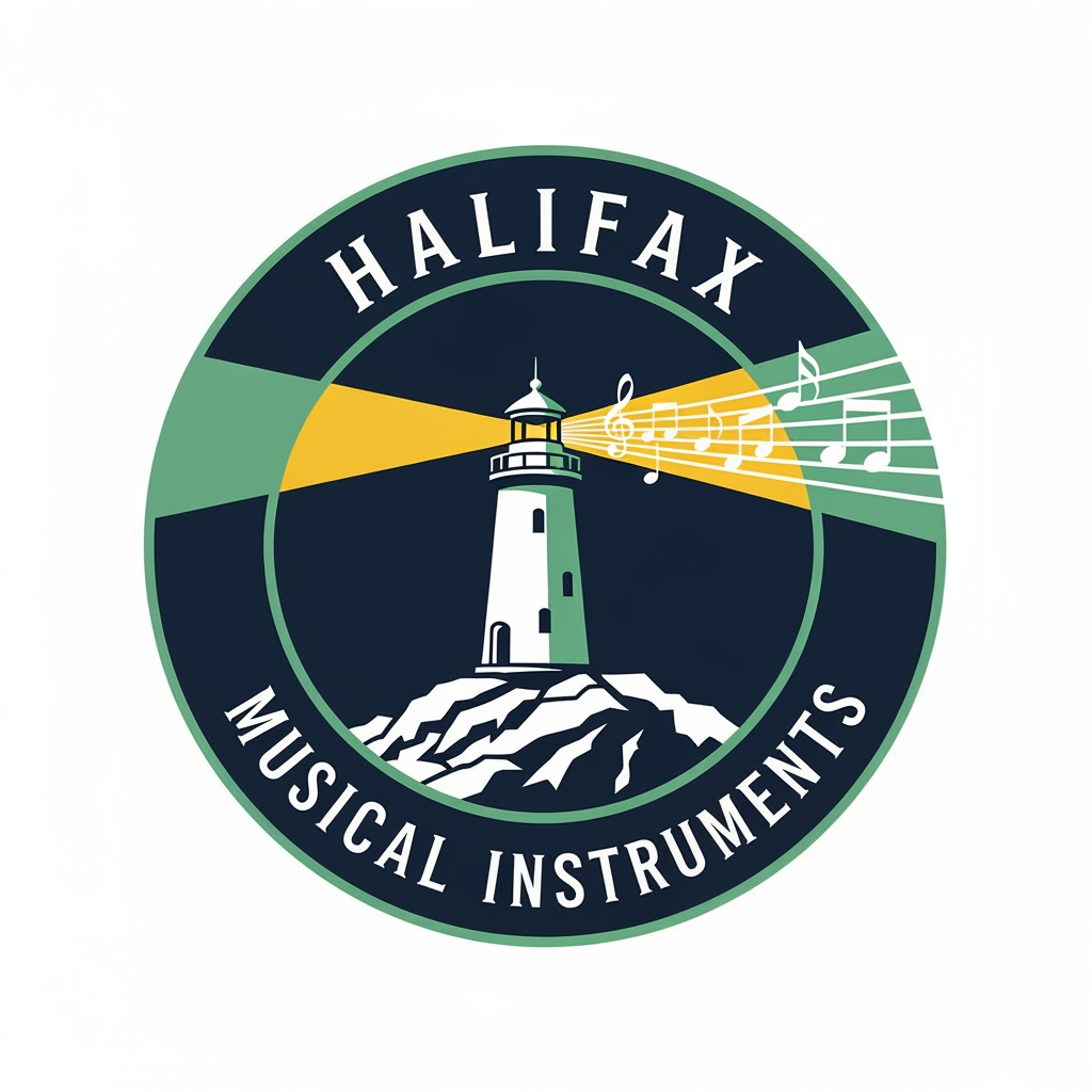 AI Design for please create logo Halifax Musical Instruments more different