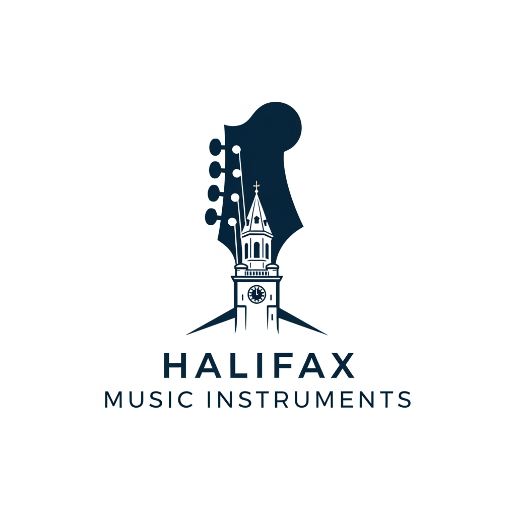 AI Design for please create logo halifax musicle instruments