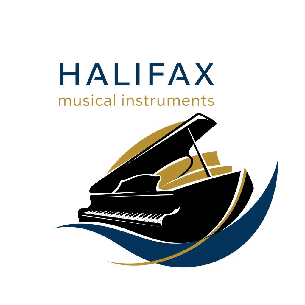 AI Design for please create logo HALIFAX musical instruments