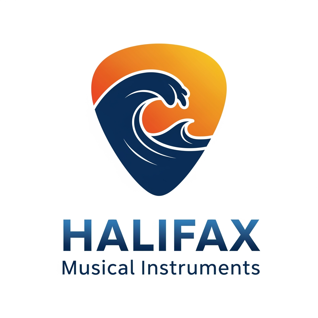 AI Design for please create logo halifax musicle instruments more different