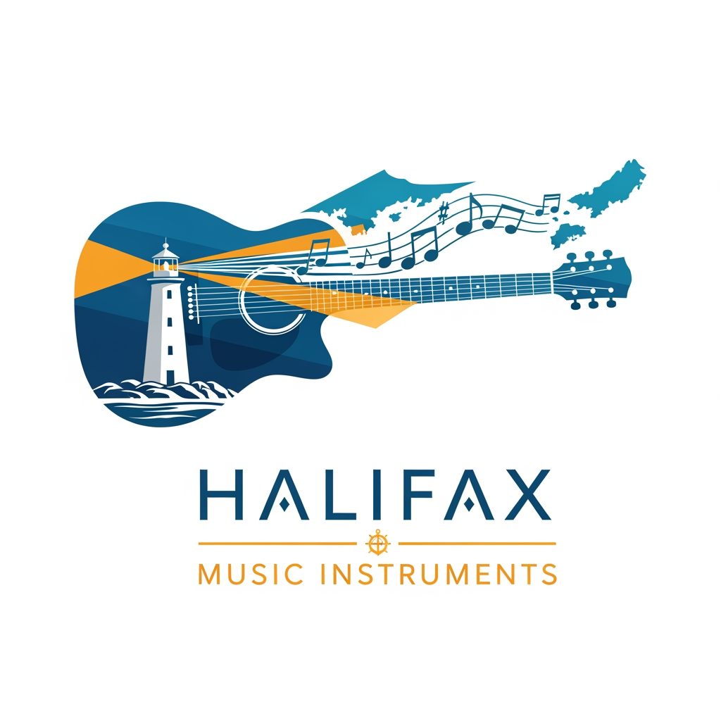 AI Design for please create logo halifax musicle instruments 
more different