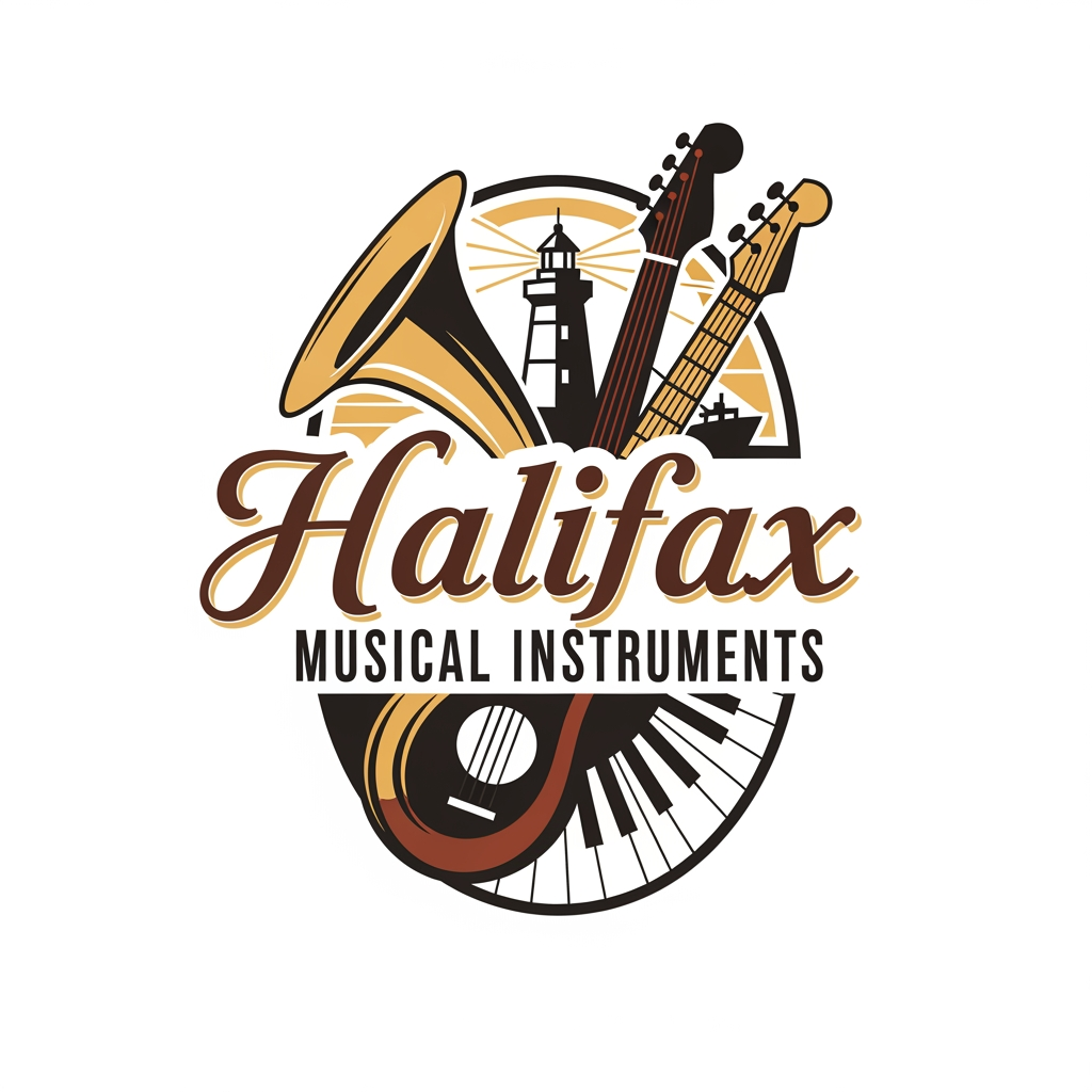 AI Design for please create logo halifax musicle instruments 
more different