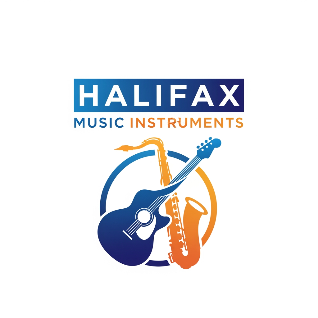 AI Design for please create logo halifax musicle instruments