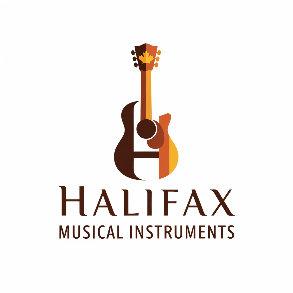 AI Design for please create logo halifax musicle instruments