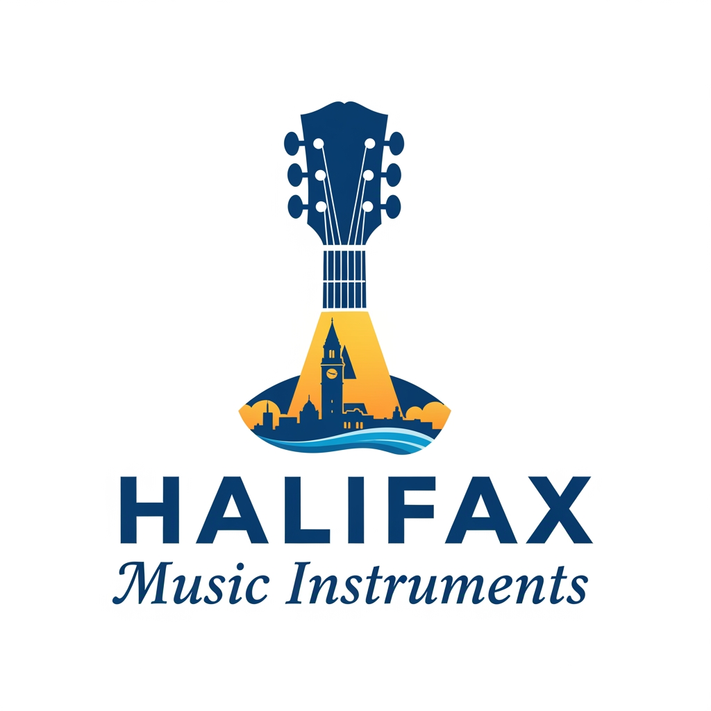 AI Design for please create logo halifax musicle instruments