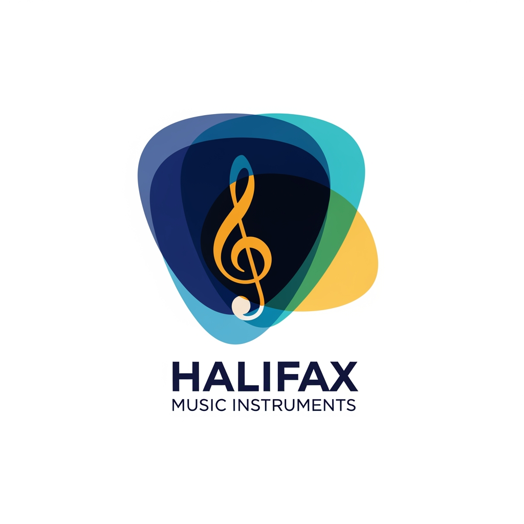 AI Design for please create logo halifax musicle instruments more different