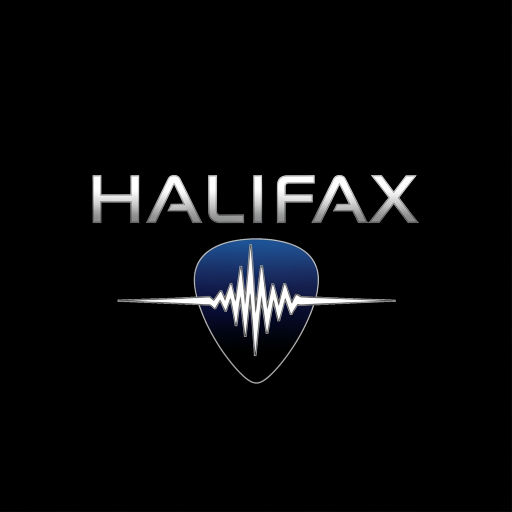 AI Design for please create logo HALIFAX musical instruments