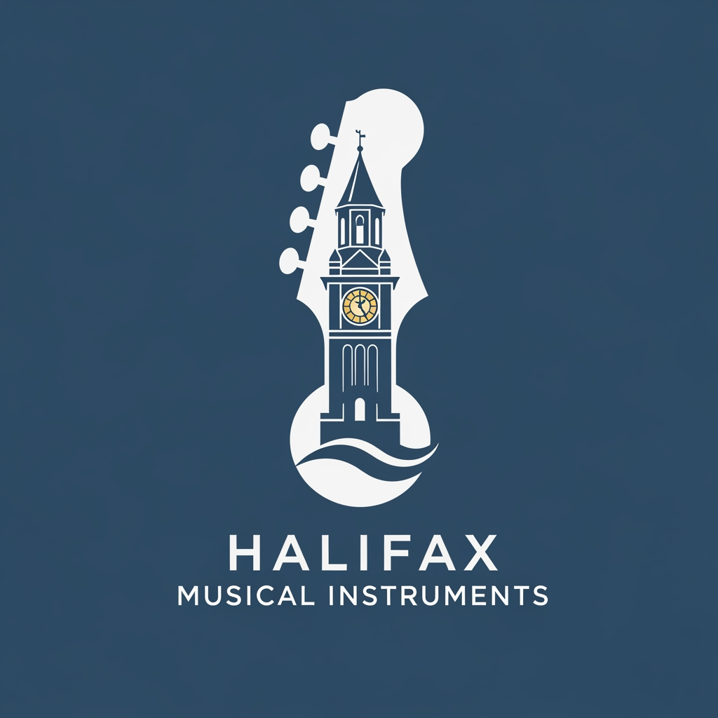 AI Design for please create logo halifax musicle instruments more different