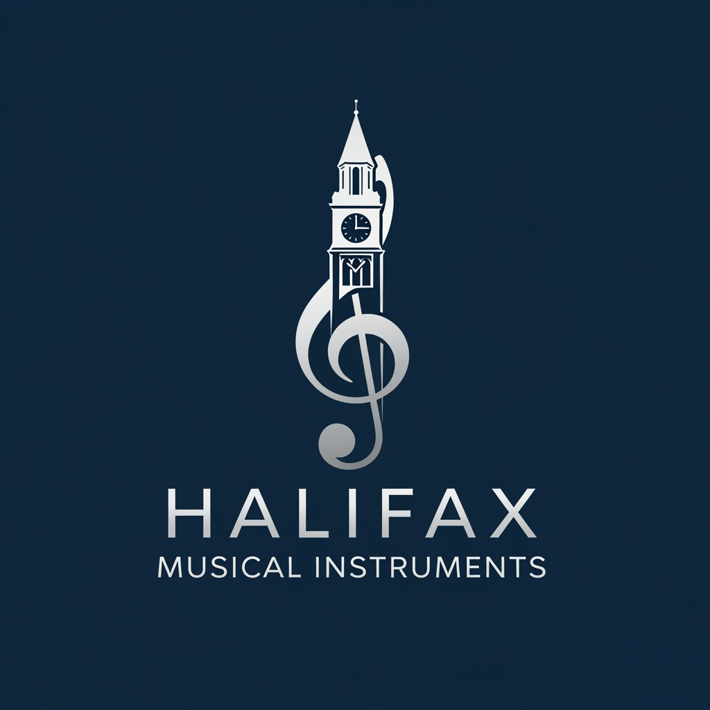 AI Design for please create logo halifax musicle instruments more different