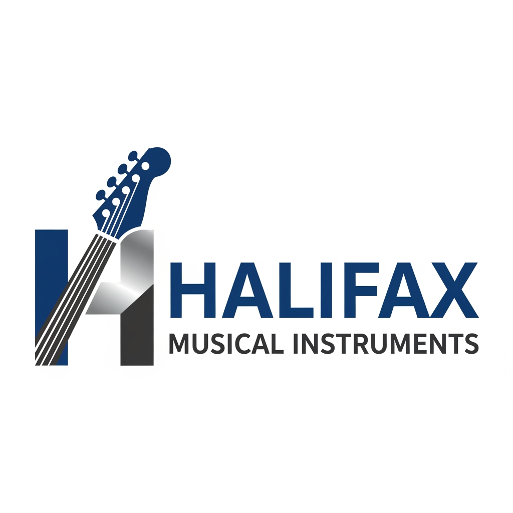 AI Design for please create logo halifax musicle instruments more different