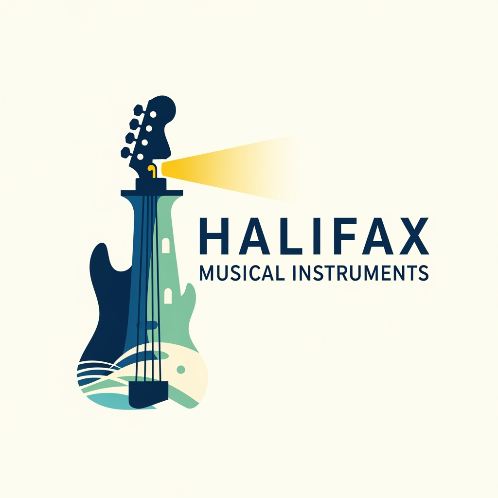 AI Design for please create logo Halifax Musical Instruments more different