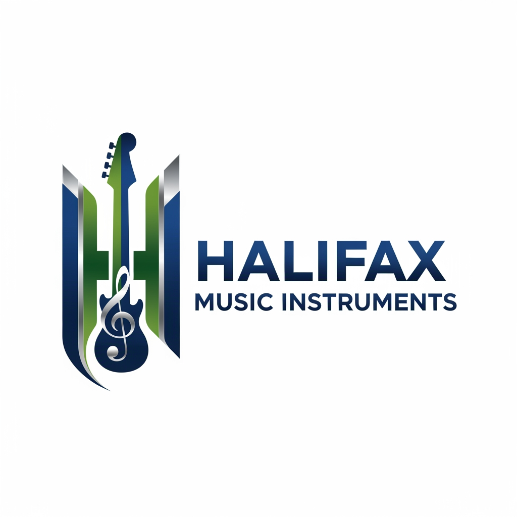 AI Design for please create logo halifax musicle instruments
