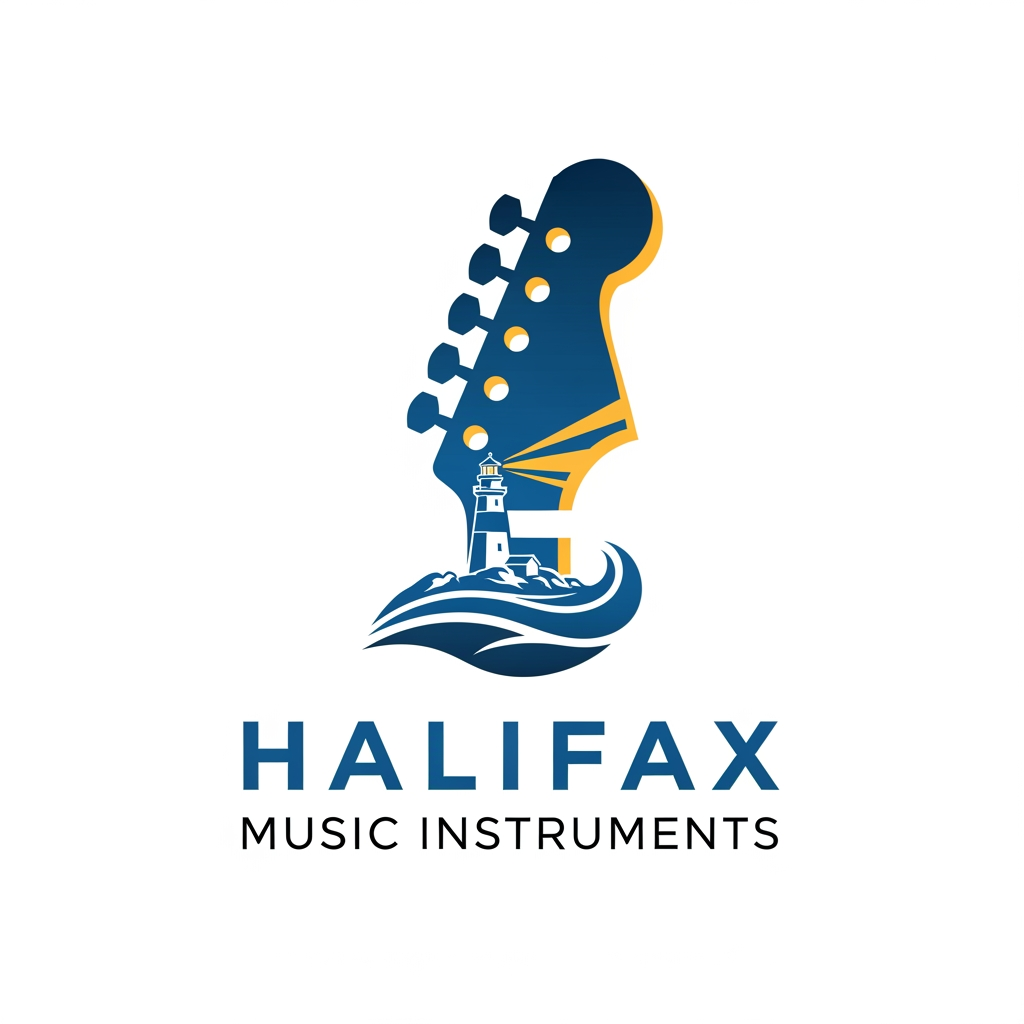AI Design for please create logo halifax musicle instruments