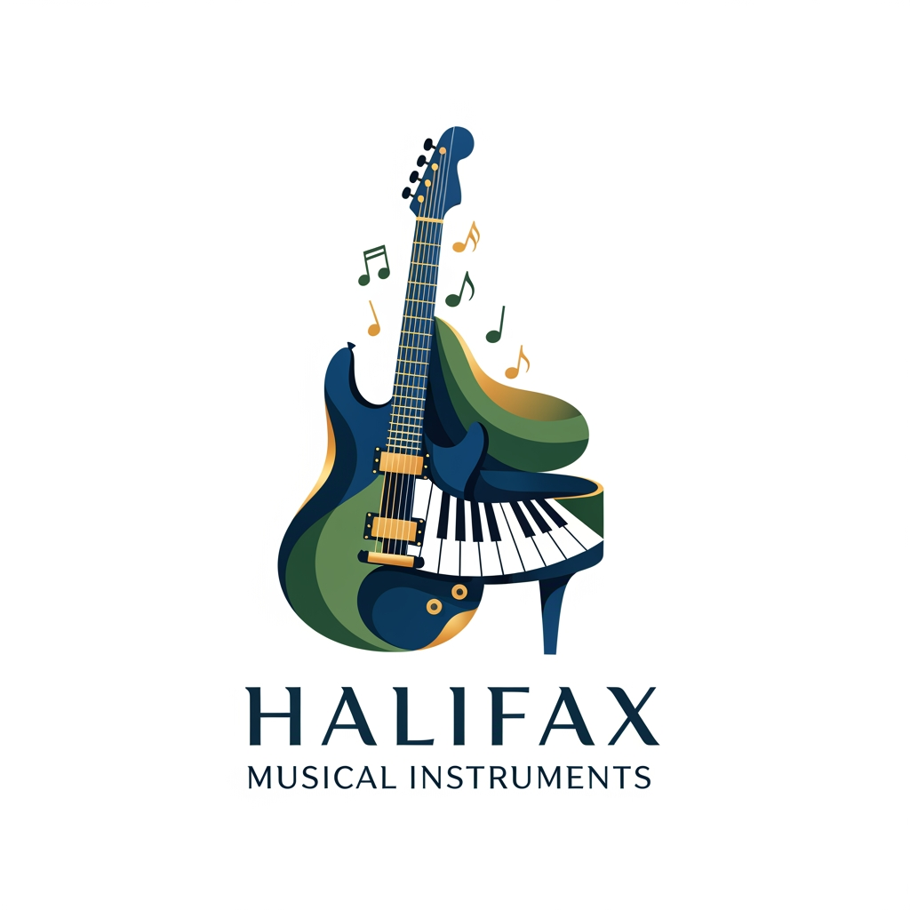 AI Design for please create logo halifax musicle instruments 
more different