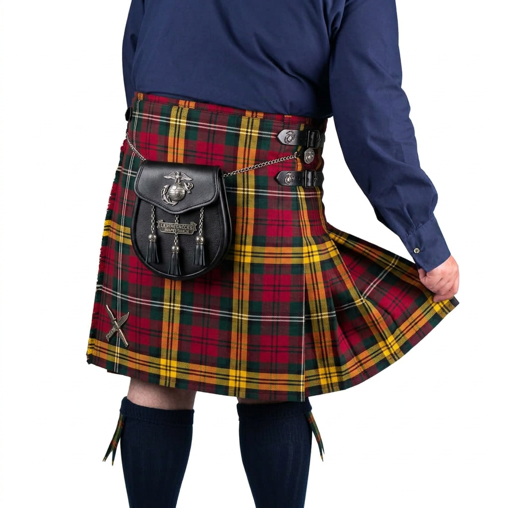 AI Design for please some idae for this image Leathernecks Tartan Kilt