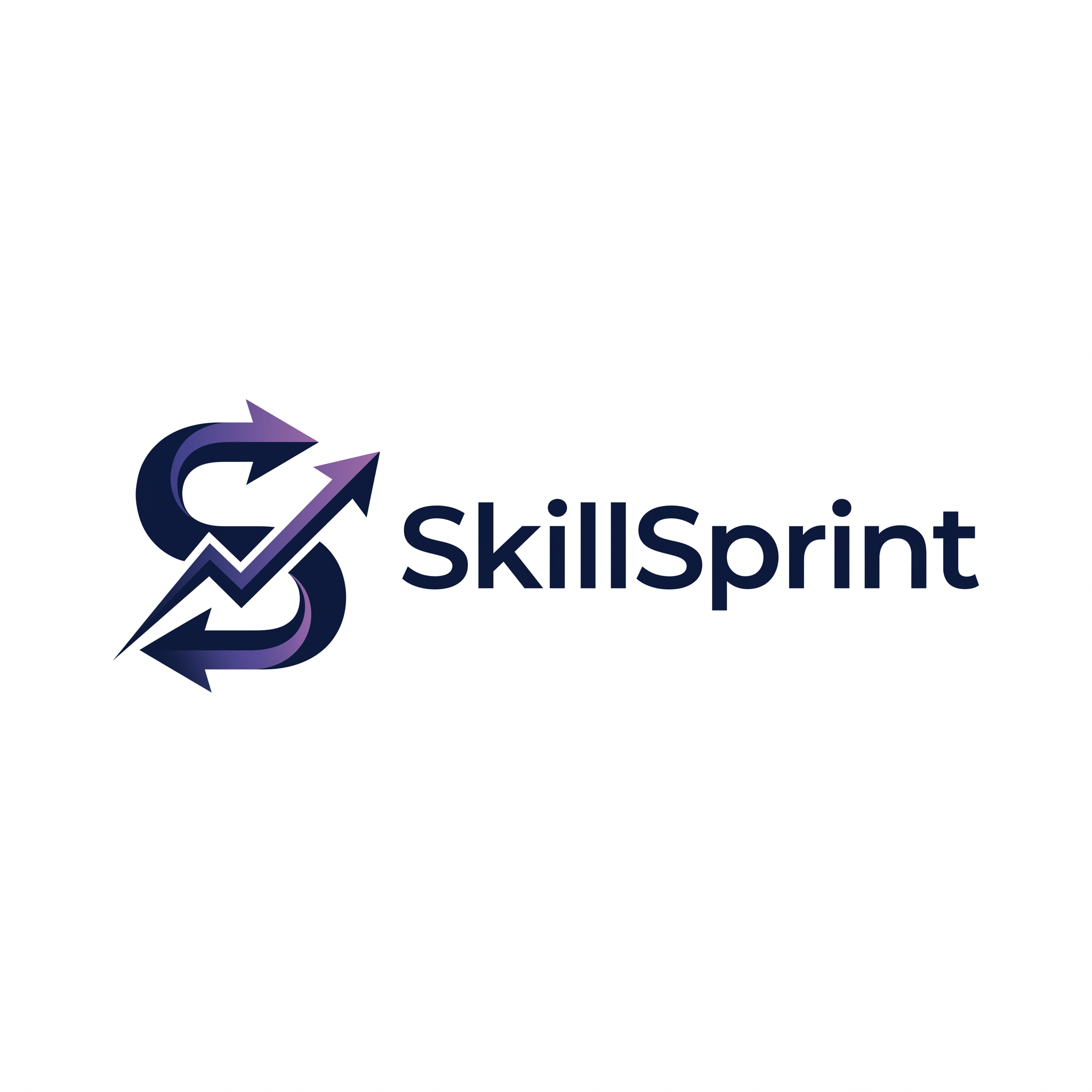 AI Design for Design a modern minimalist logo for a brand named SkillSprint.
Style:
Professional
Modern
Clean
Minimalist
Icon:
A stylized letter S combined with motion, speed, progress, or growth.
Concept:
Learning faster, skill development, productivity, and continuous improvement.
Colors:
Dark navy blue
Purple accents
White background version
Requirements:
Simple
Memorable
Scalable
Suitable for Instagram profile picture, Gumroad store, and website branding.
Avoid:
Robots
AI brains
Complex graphics
Cartoon styles
Stock icons
Look inspired by modern startup logos.
