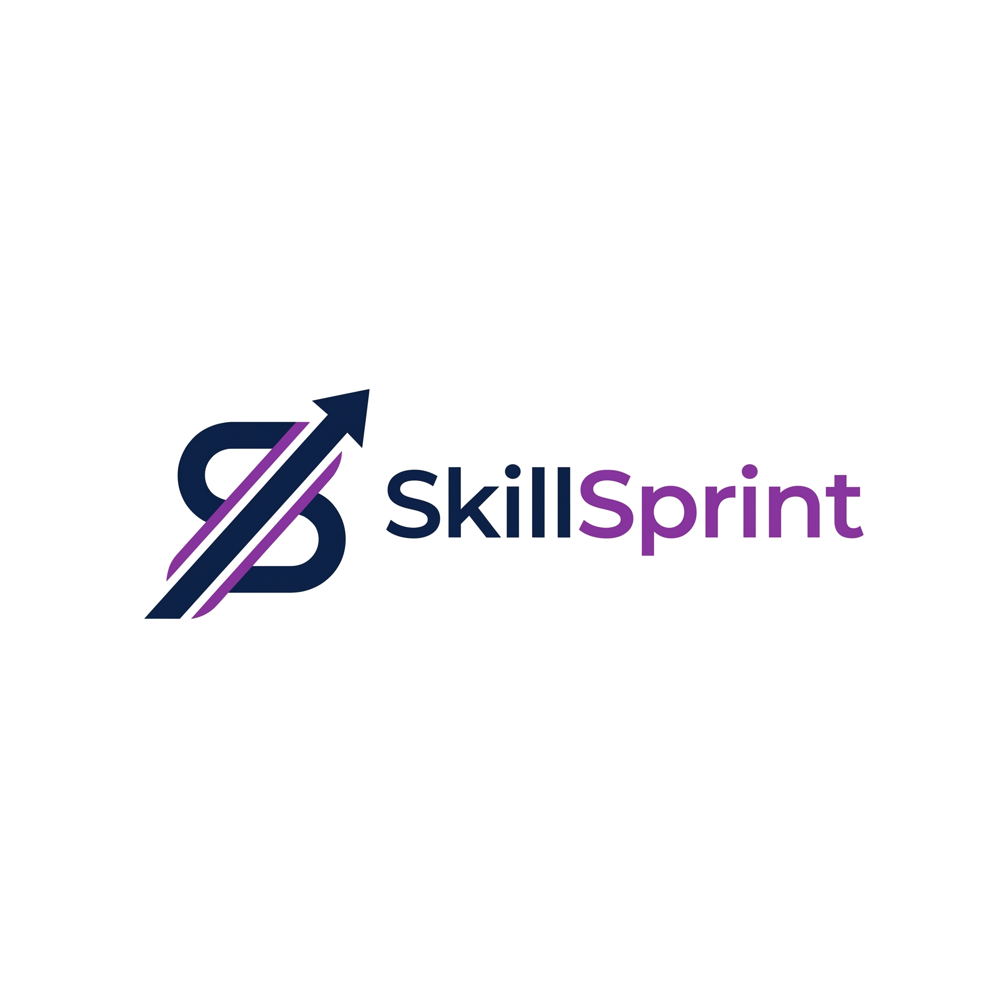 AI Design for Design a modern minimalist logo for a brand named SkillSprint.
Style:
Professional
Modern
Clean
Minimalist
Icon:
A stylized letter S combined with motion, speed, progress, or growth.
Concept:
Learning faster, skill development, productivity, and continuous improvement.
Colors:
Dark navy blue
Purple accents
White background version
Requirements:
Simple
Memorable
Scalable
Suitable for Instagram profile picture, Gumroad store, and website branding.
Avoid:
Robots
AI brains
Complex graphics
Cartoon styles
Stock icons
Look inspired by modern startup logos.