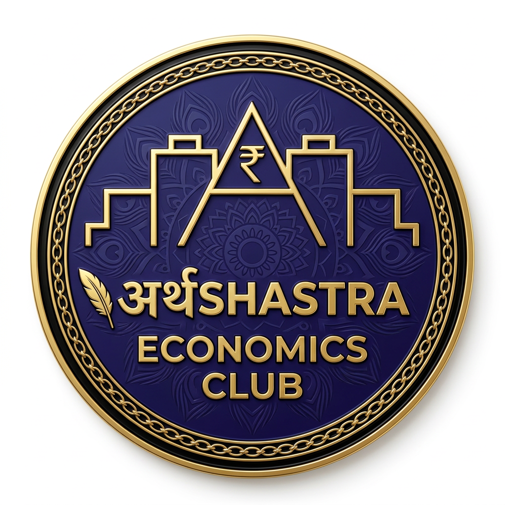 AI Design for i need to make a logo for my club, Arthashastra. This is the reference, I need the hindi touch to it too. but this is a little dull and the background does not look apt