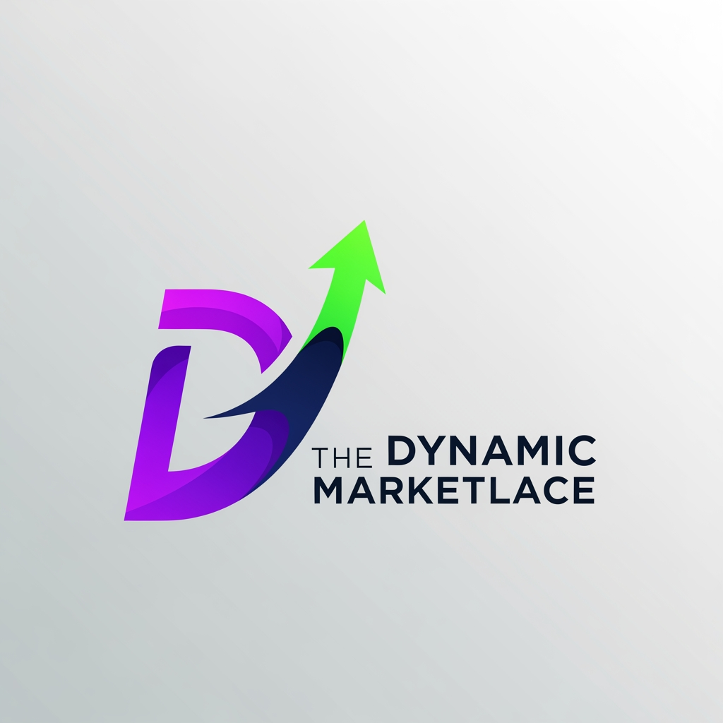 AI Design for CONCEPT 2: "The Dynamic Marketplace"
Design Philosophy: Modern, forward-thinking, energetic
Icon: Stylized letter "D" combined with an upward arrow/growth element
Shape: Single flowing mark that's both a "D" and represents growth
Colors:
Primary: Vibrant Purple (#6B5EFF) - Innovation, premium
Secondary: Bright Green (#1DD1A1) - Sustainability, growth
Accent: Deep Navy (#1E3A8A) - Trust, stability
Typography: Bold, contemporary sans-serif (Manrope, DM Sans)
Style:
Clean lines, modern architecture
Works as a single-color monogram
Adapts to gradient for premium feel
Feeling: Tech startup, innovative, youthful yet professional
Best For: Digital-first branding, modern appeal