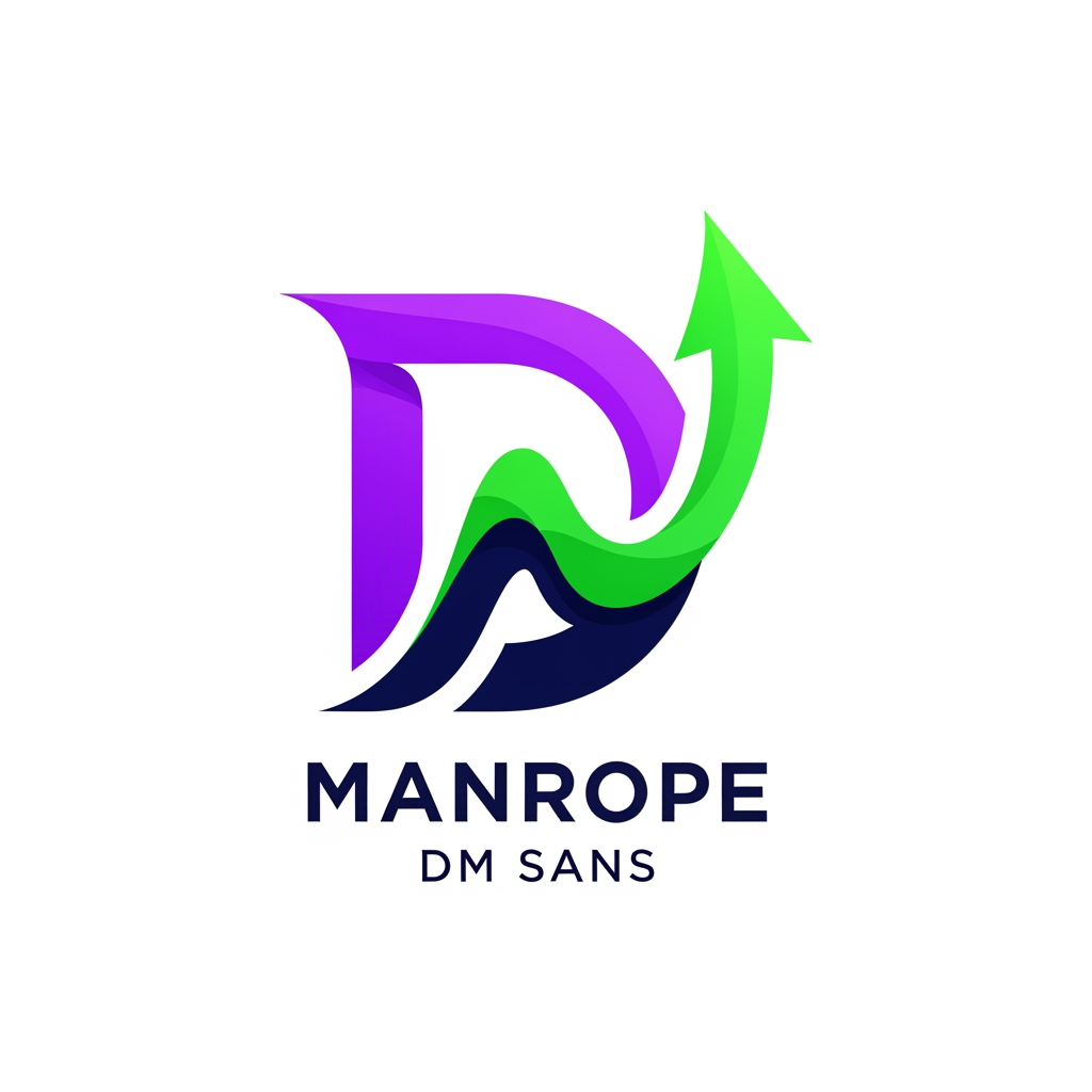AI Design for CONCEPT 2: "The Dynamic Marketplace"
Design Philosophy: Modern, forward-thinking, energetic
Icon: Stylized letter "D" combined with an upward arrow/growth element
Shape: Single flowing mark that's both a "D" and represents growth
Colors:
Primary: Vibrant Purple (#6B5EFF) - Innovation, premium
Secondary: Bright Green (#1DD1A1) - Sustainability, growth
Accent: Deep Navy (#1E3A8A) - Trust, stability
Typography: Bold, contemporary sans-serif (Manrope, DM Sans)
Style:
Clean lines, modern architecture
Works as a single-color monogram
Adapts to gradient for premium feel
Feeling: Tech startup, innovative, youthful yet professional
Best For: Digital-first branding, modern appeal